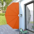 Auvent latéral pliable de terrasse Terre cuite 200 cm