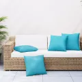 Coussins Scatter 4 pcs Turquoise 40x40 cm Tissu
