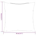 Coussins Scatter 4 pcs Turquoise 40x40 cm Tissu