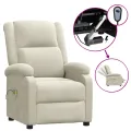 Fauteuil électrique de massage Crème Velours
