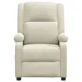 Fauteuil électrique de massage Crème Velours
