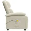 Fauteuil électrique de massage Crème Velours