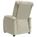 Fauteuil électrique de massage Crème Velours