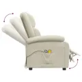 Fauteuil électrique de massage Crème Velours