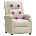 Fauteuil électrique de massage Crème Velours