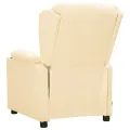 Fauteuil de massage électrique Crème Similicuir