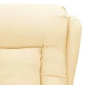 Fauteuil de massage électrique Crème Similicuir