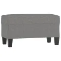 Banc Gris foncé 70x35x41 cm Tissu