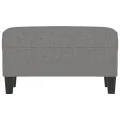 Banc Gris foncé 70x35x41 cm Tissu