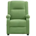 Fauteuil électrique de massage Vert clair velours