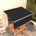 Auvent automatique rétractable avec store 4,5x3 m Anthracite