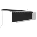 Auvent automatique rétractable avec store 4,5x3 m Anthracite