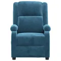 Fauteuil de massage Bleu Velours