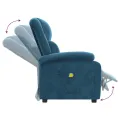 Fauteuil de massage Bleu Velours