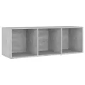 Meubles TV 4 pcs Gris béton 107x35x37 cm Bois d'ingénierie