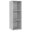 Meubles TV 4 pcs Gris béton 107x35x37 cm Bois d'ingénierie