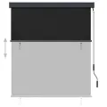 Store roulant d'extérieur 140 x 250 cm Anthracite