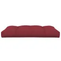 Coussin de palette rouge bordeaux 120x80x12 cm tissu