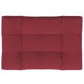 Coussin de palette rouge bordeaux 120x80x12 cm tissu