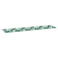Coussin de Banc de Jardin Motif de Feuilles 200x50x4 cm Tissu Oxford