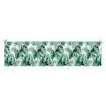 Coussin de Banc de Jardin Motif de Feuilles 200x50x4 cm Tissu Oxford
