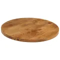 Dessus de table Ø 40x3,8 cm rond bois de manguier massif