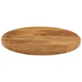 Dessus de table Ø 40x3,8 cm rond bois de manguier massif