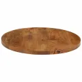 Dessus de table Ø 40x3,8 cm rond bois de manguier massif