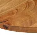 Dessus de table Ø 40x3,8 cm rond bois de manguier massif