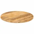 Dessus de table Ø 80x3,8 cm rond bois de manguier massif