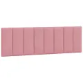 Cadre de lit avec LED sans matelas rose 160x200 cm velours