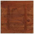Dessus de table 60x60x3,8 cm carré bois massif de récupération