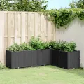 Jardinière noir 160x120x53 cm polypropylène