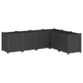 Jardinière noir 160x120x53 cm polypropylène