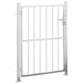 Portail de jardin 85x145 cm acier inoxydable