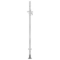 Portail de jardin 85x145 cm acier inoxydable