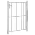 Portail de jardin 85x145 cm acier inoxydable