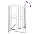 Portail de jardin 85x145 cm acier inoxydable