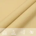 Voile d'ombrage sable 2x2x2 m 100 % polyester oxford