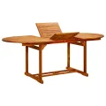 Ensemble à manger de jardin 7 pcs taupe tissu et bois massif