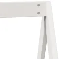 Lit superposé sans matelas blanc 80x200 cm bois de pin massif