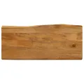 Dessus de table 100x40x3,8 cm bord vivant bois massif manguier