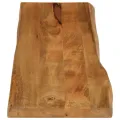 Dessus de table 180x40x2,5 cm bord vivant bois massif manguier