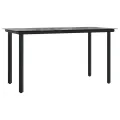 Ensemble à manger de jardin coussins 7 pcs mélange beige rotin