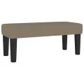 Sommier à lattes de lit avec matelas taupe 120x190 cm tissu
