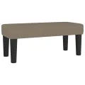 Sommier à lattes de lit avec matelas taupe 120x190 cm tissu