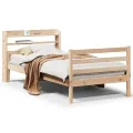 Cadre de lit avec tête de lit sans matelas 90x200 cm