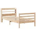 Cadre de lit avec tête de lit sans matelas 90x200 cm