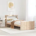 Cadre de lit avec tête de lit sans matelas 90x190 cm