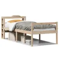 Lit pour personne âgée et tête de lit 90x200cm bois pin massif